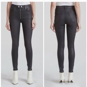 Rag & Bone Baxter Coated ankle skinny Jeans 30